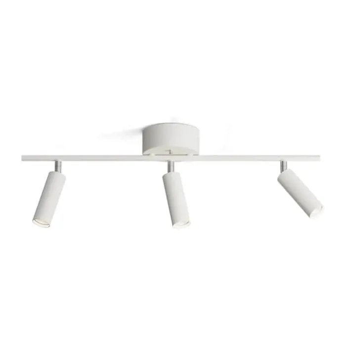 Herstal Pipeline Loftlampe m. 3 spot B 22,5 x L 66,5 cm - Metal - Hvid