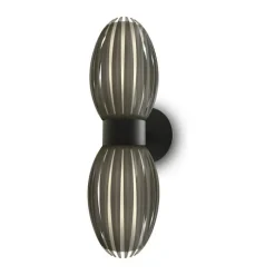 Herstal Tentacle Væglampe H 34 cm - Metal/akryl - Sort røg
