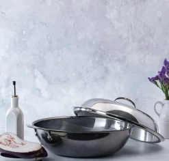Hestan Nanobond Wok Ø 36 cm - Rustfrit stål/aluminium