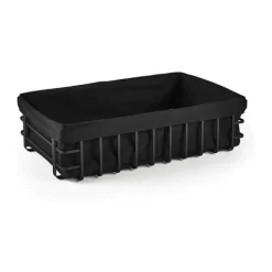 Holm Brødkurv H 11 x B 25,5 x L 41 cm - bomuld/metal - Sort