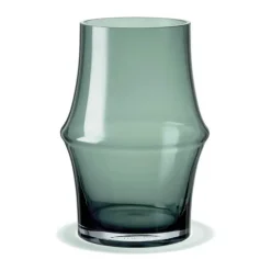 Holmegaard ARC Vase H 21 cm - Mundblæst glas - Mørke grøn