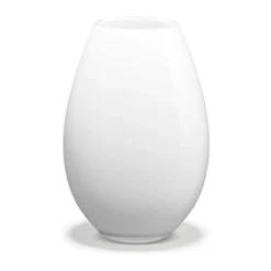 Holmegaard Cocoon Vase H 20,5 cm - Mundblæst glas - Hvid