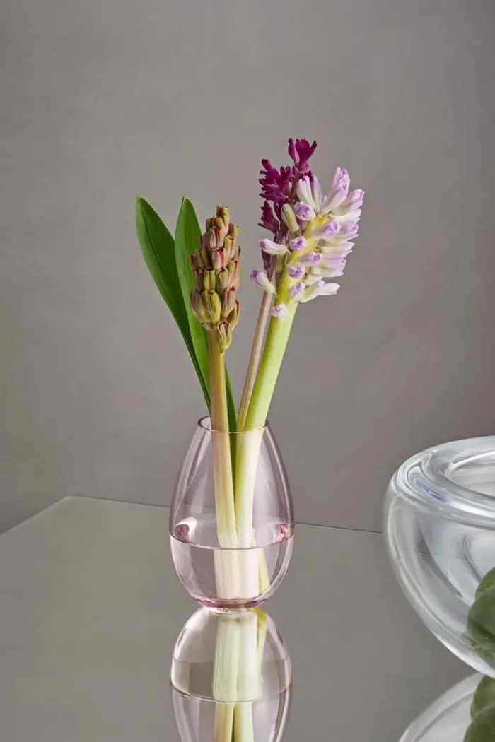 Holmegaard Cocoon Vase H 11,5 cm - Mundblæst glas - Rosa