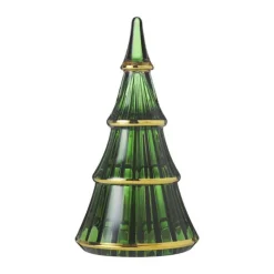 Holmegaard Fairytales Juletræ H 19 cm - Glas - Grøn/guld