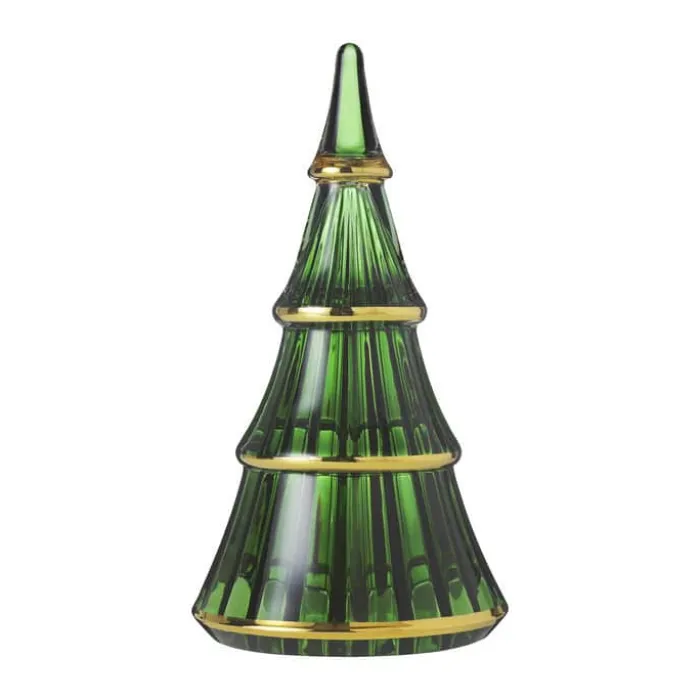 Holmegaard Fairytales Juletræ H 19 cm - Glas - Grøn/guld