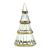 Holmegaard Fairytales Juletræ H 19 cm - Håndpresset glas - Klar/guld