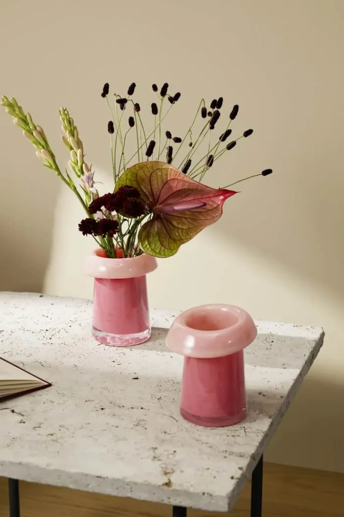 Holmegaard Soma Vase H 16,5 cm - Glas - Koral/fersken