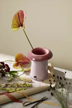 Holmegaard Soma Vase H 22,5 cm - Glas - Rosa/terracotta