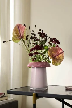 Holmegaard Soma Vase H 22,5 cm - Glas - Rosa/terracotta