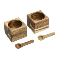 Holm Miniskålsæt - 2 stk. B 6 x L 6 cm - Akacietræ