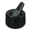 Holm Morter 12 cm - Granit - Grå/Sort