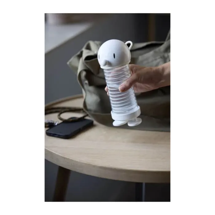 Hoptimist Bumble Drikkeflaske 400 ml - Plastik - Hvid