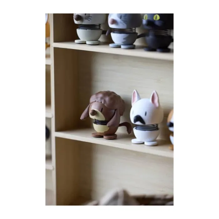 Hoptimist Mini Animals Hund - Fransk Bulldog Str. XS - ABS-plastik/stål - Hvid