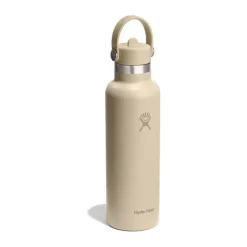 Hydro Flask Flex Straw Termodrikkedunk 621 ml - Rustfrit stål - Lys beige