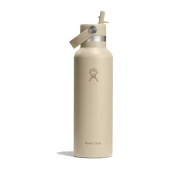 Hydro Flask Flex Straw Termodrikkedunk 621 ml - Rustfrit stål - Lys beige