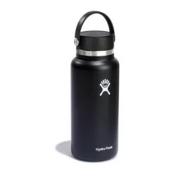 Hydro Flask Wide Mouth Flex Termodrikkedunk 946 ml - Rustfrit stål - Sort