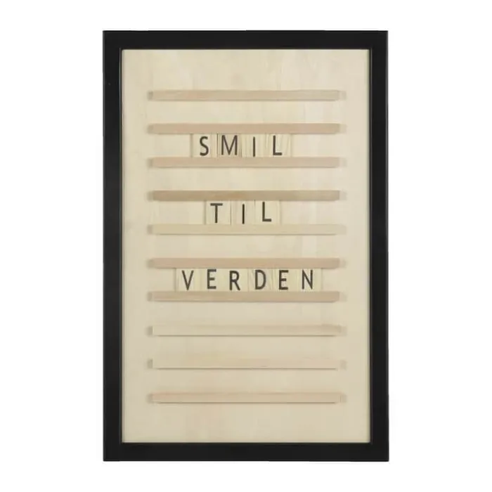 Imerco Home Tavle Sort/ Birk - 30 x 45 cm