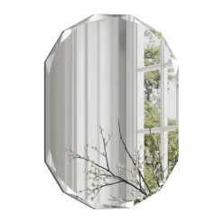 Incado Diamond Spejl H 90 x B 60 cm - Spejlglas/MDF - Sølvfarvet