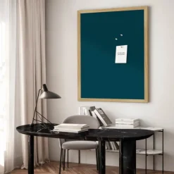 Incado Opslagstavle B 40 x L 60 cm - Egetræ - Midnight Teal