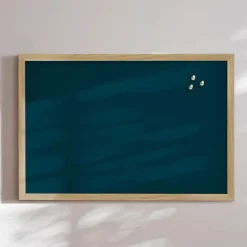 Incado Opslagstavle B 40 x L 60 cm - Egetræ - Midnight Teal