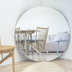 Incado Rundt Spejl Ø 90 cm - Spejlglas/MDF - Klar