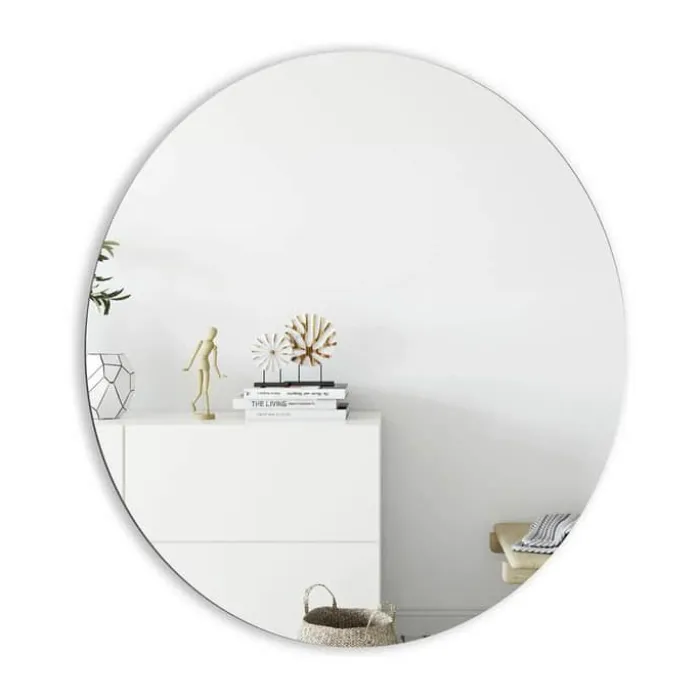 Incado Rundt Spejl Ø 90 cm - Spejlglas/MDF - Klar