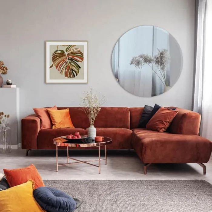 Incado Rundt Spejl Ø 80 cm - Spejlglas/MDF - Klar