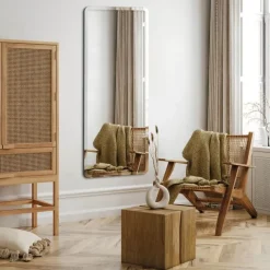 Incado Sleek Spejl H 130 x B 50 cm - Spejlglas/MDF - Sølvfarvet