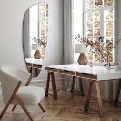 Incado Spejl H 155 x B 55 cm - Spejlglas - Sølvfarvet