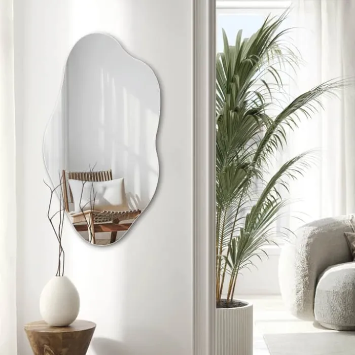 Incado Stream Spejl H 110 x B 60 cm - Spejlglas - Sølvfarvet