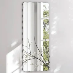 Incado Twiggy Spejl H 140 x B 55 cm - Spejlglas/MDF - Sølvfarvet