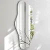 Incado Wave Spejl H 160 x B 80 cm - Spejlglas - Sølvfarvet