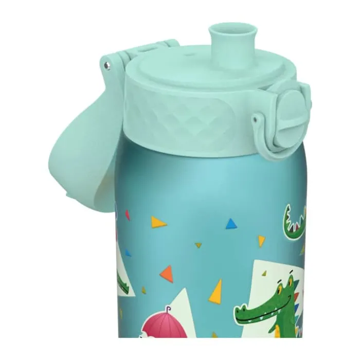 Ion8 Drikkeflaske - Crocodiles 0,35 liter - PP-plastik/Silikone - Blå