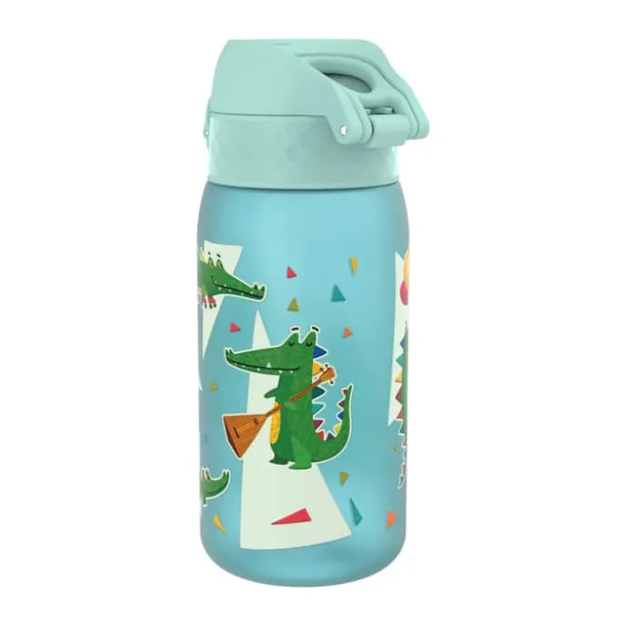 Ion8 Drikkeflaske - Crocodiles 0,35 liter - PP-plastik/Silikone - Blå