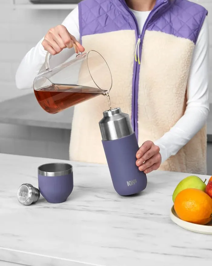 Ion8 Luma Termoflaske 700 ml - Genanvendt rustfrit stål - Lilla