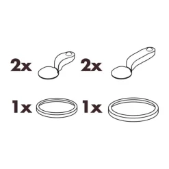 Ion8 Pakningssæt - 2 stk. Plastik