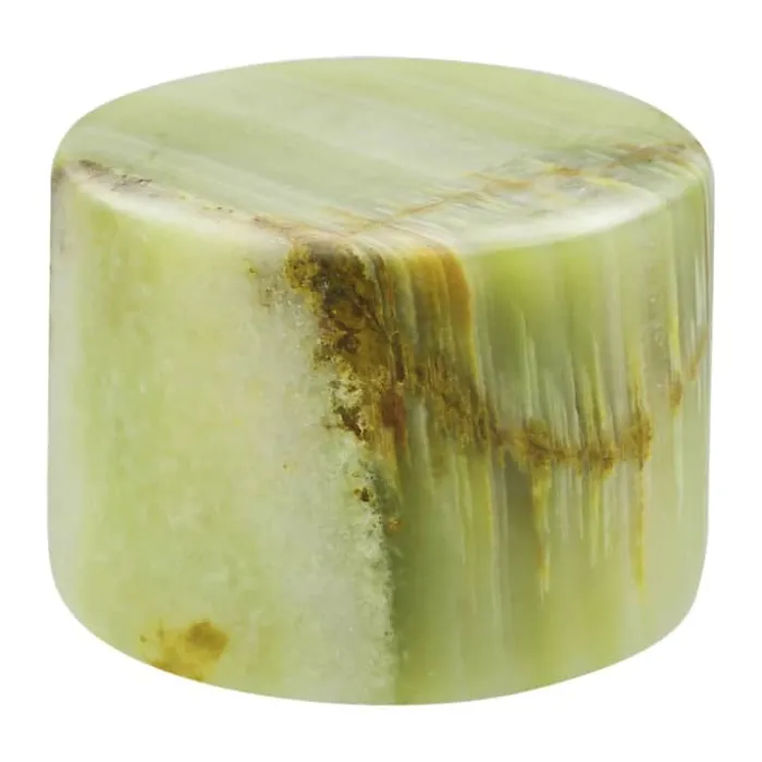 Jade LED-lys - Jade Ø 8 x H 6 cm - Jade sten - Grøn