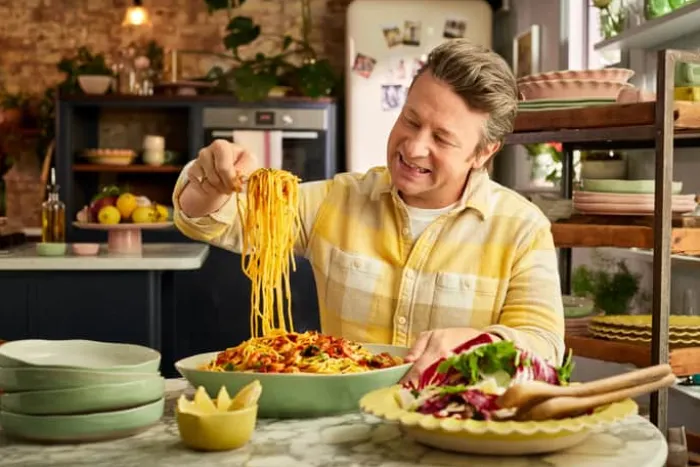 Jamie Oliver Big Love Serveringsskål Ø 34 cm - Stentøj - Gul