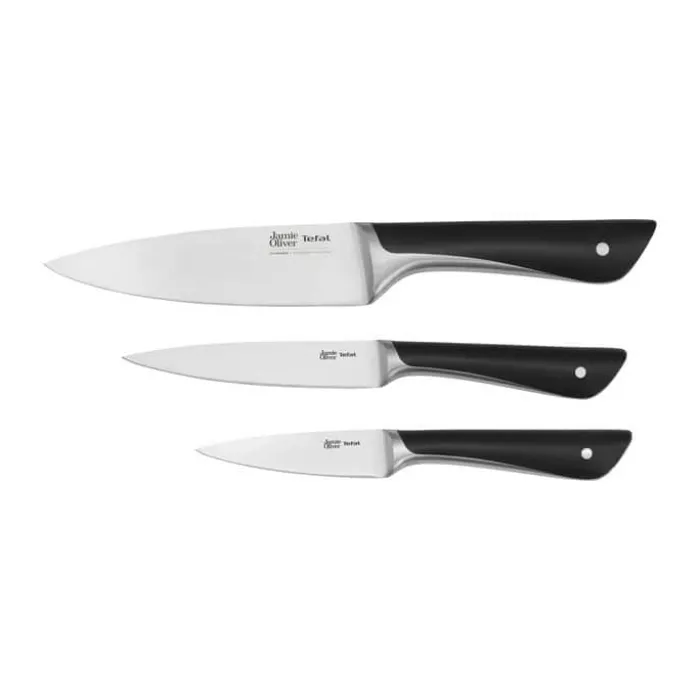 Jamie Oliver by Tefal Knivsæt - 3 dele L 15/12/9 cm - Inkl. kokkekniv, urtekniv og universalkniv