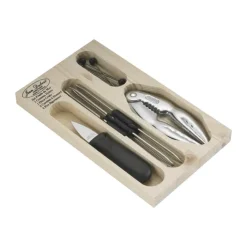 Jean Dubost Skaldyrssæt - 4 dele L 15 cm - Rustfrit stål - Sort