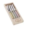 Jean Dubost Smørkniv - 4 stk. L 8 cm - Rustfrit stål - Multifarvet