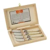 Jean Dubost Smørkniv - 4 stk. L 17,8 cm - Rustfrit stål - Beige