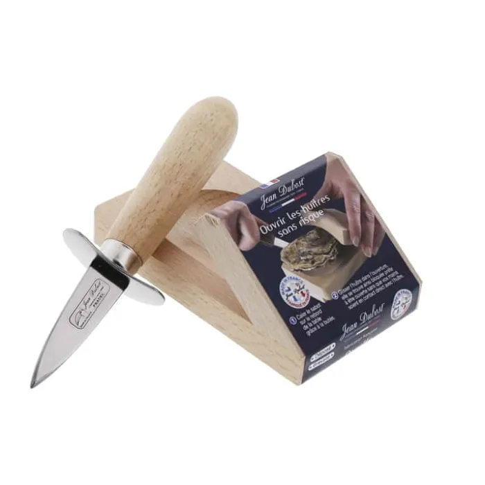 Jean Dubost Østerskniv m. Holder L 25,5 cm - Rustfrit stål - Brun
