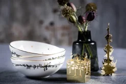 Jette Frölich Design Design Funklende Stjerne Dyb Tallerken Ø 15 cm - Porcelæn - Hvid