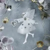 Jette Frölich Design Papirblomster - 3 stk. H 3 cm - Papir/metal - Lilla/lyserød