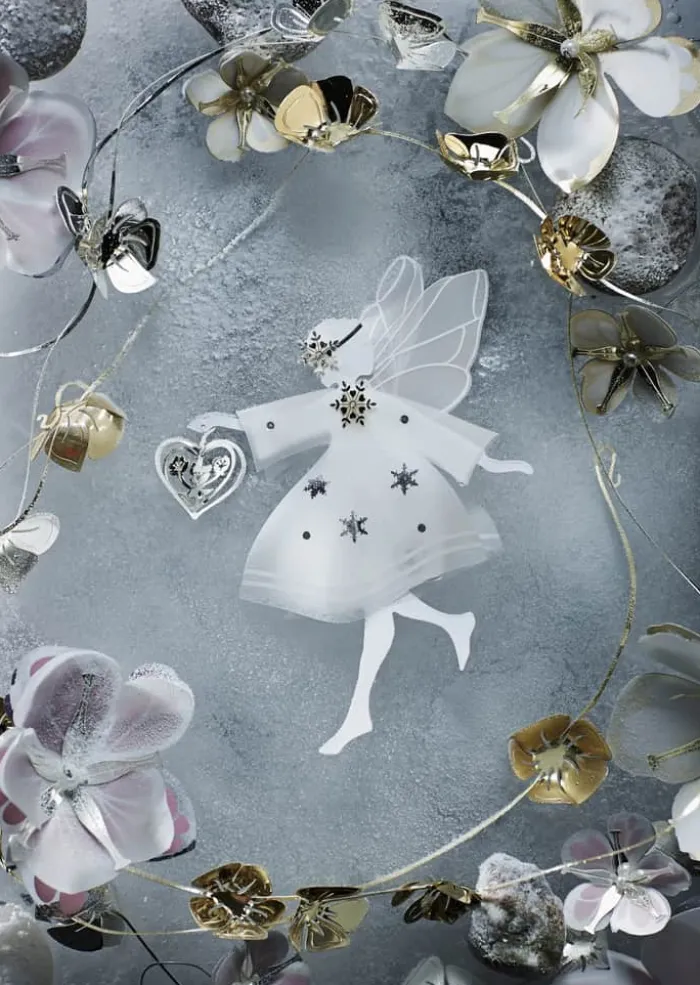 Jette Frölich Design Papirblomster - 3 stk. H 3 cm - Papir/metal - Lilla/lyserød