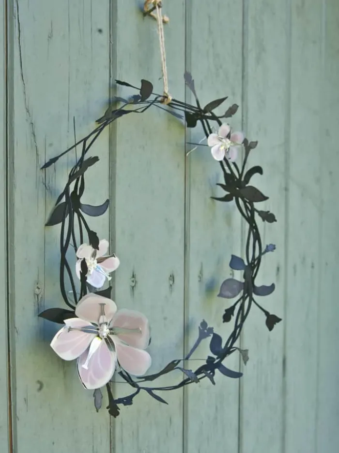 Jette Frölich Design Papirblomster - 3 stk. H 3 cm - Papir/metal - Lilla/lyserød