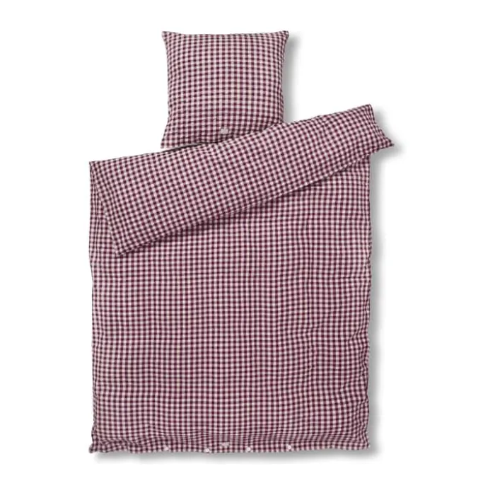 Juna Bæk&Bølge Sengetøj B 140 x L 220 cm -Økologisk bomuld - Blomme