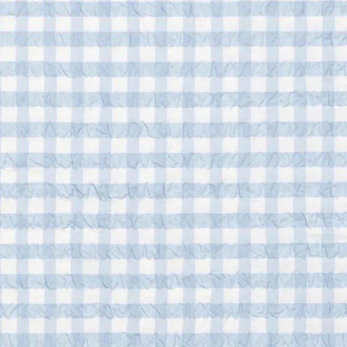 Juna Bæk&Bølge Sengetøj B 140 x L 200 cm - Økologisk bomuld - Blå/hvid