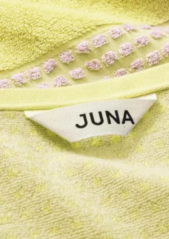 Juna Check Håndklæde B 50 x L 100 cm - Bomuld - Gul/pink